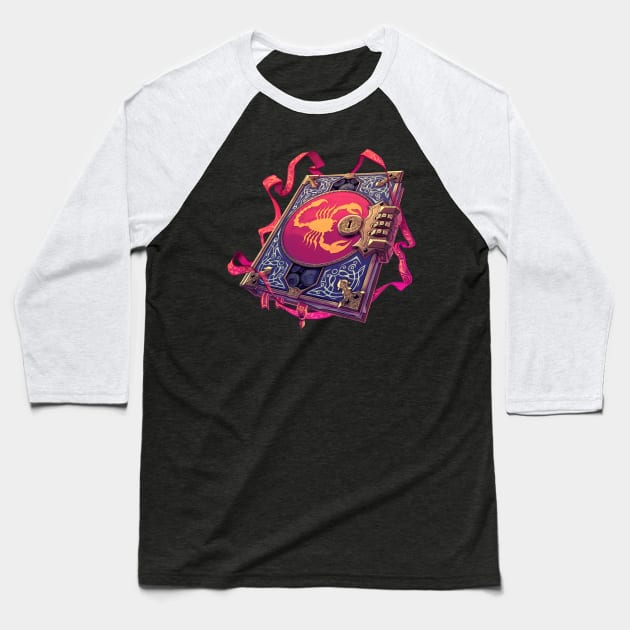 Zodiac Grimoire - Type Scorpio Baseball T-Shirt by hayungs